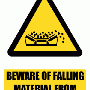 WW21E - Material Falling From Conveyor Explanatory Safety Sign