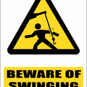 WW24E - Swinging Objects Explanatory Safety Sign