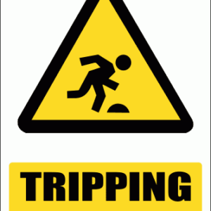 WW33E - Tripping Hazard Explanatory Safety Sign