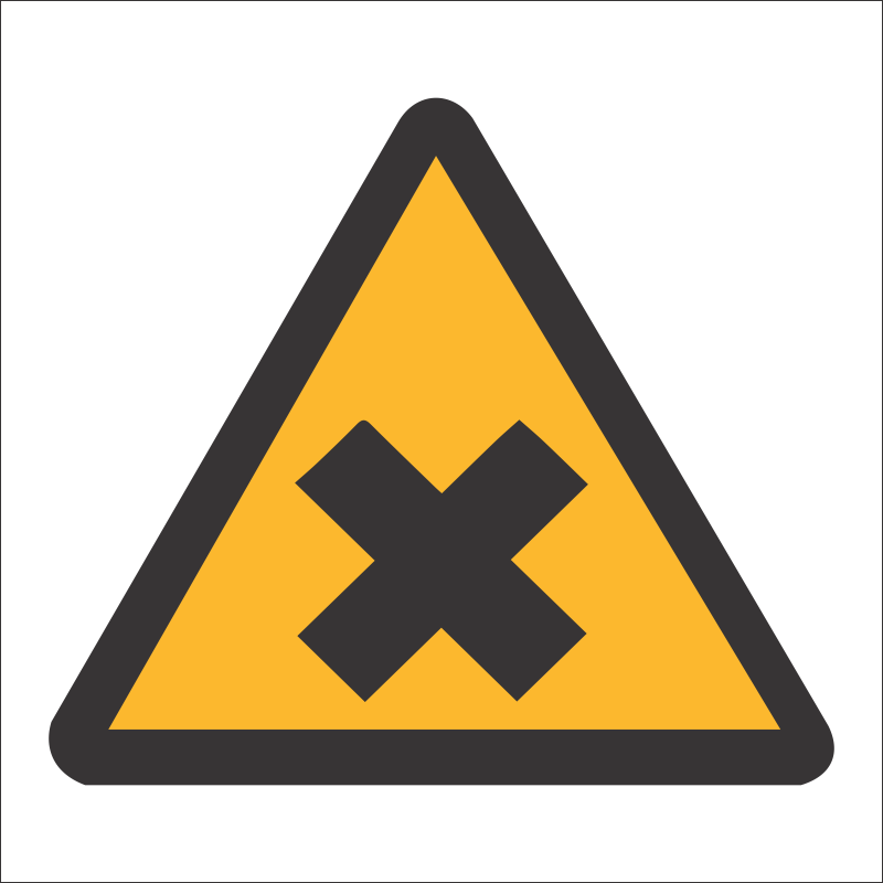 WW44 - SABS Harmful chemicals safety sign