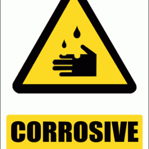 WW4E - Corrosive Hazard Explanatory Safety Sign