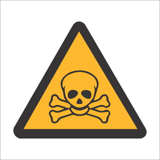 WW5 Poisonous Hazard 190x190mm