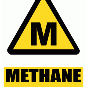 WW9E - Methane Hazard Explanatory Safety Sign