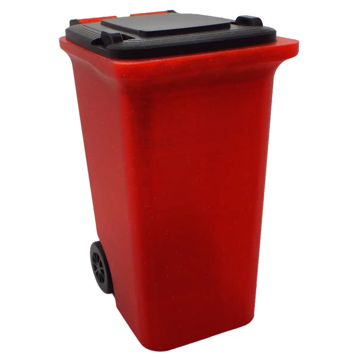 Wheelie Bin Pen Holder - Red