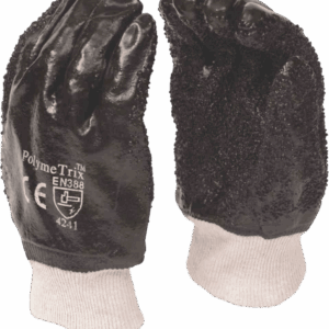 Pvc Chip Black Palm Glove