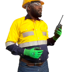 100% Cotton Hi Visibility Long Sleeve Work Shirt