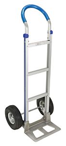 Vestil Alum-Loop Aluminum Single Loop Handle Hand Truck 18-1/2 In. X 20 In. X 49-1/4 In. 500 Lb. Capacity Silver