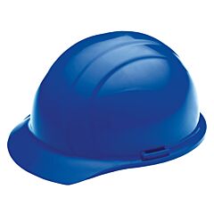 Erb 19766 Americana Hard Hat With Accessory Slots And 4-Point Slide-Lock Suspension, Blue