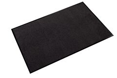 Crown Matting Gsr0036Bkc Rely-On Olefin Indoor Entrance Mat 3' Wide, Custom Length, Black