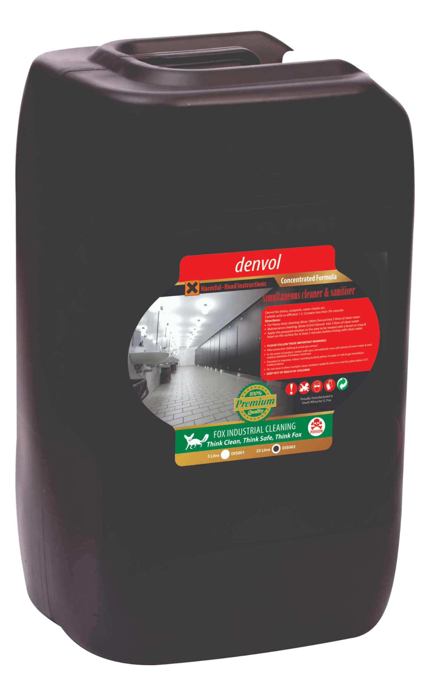 Denvol Black Drain Cleaner & Disinfectant Dip