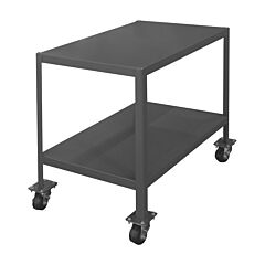 Durham Mtm183630-2K295 Mobile Machine Table, 2 Shelves, 36 X 18 X 30, 2000 Lbs. Capacity