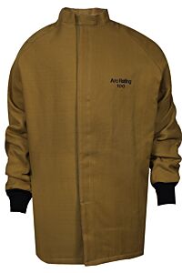Enespro C04Kdqe03Xs32 100 Cal Arc Flash Coat, Brown, Size X-Small