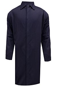 National Safety Apparel C09Ujlcfsxs42 Fr Lab Coat, No Pockets, Navy, Size X-Small