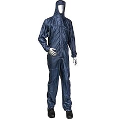 Uniform Technology Ccnqh2-26Nv-S Spray Barrier Paint / Powder Coating Hooded Coverall, Navy, Size Small