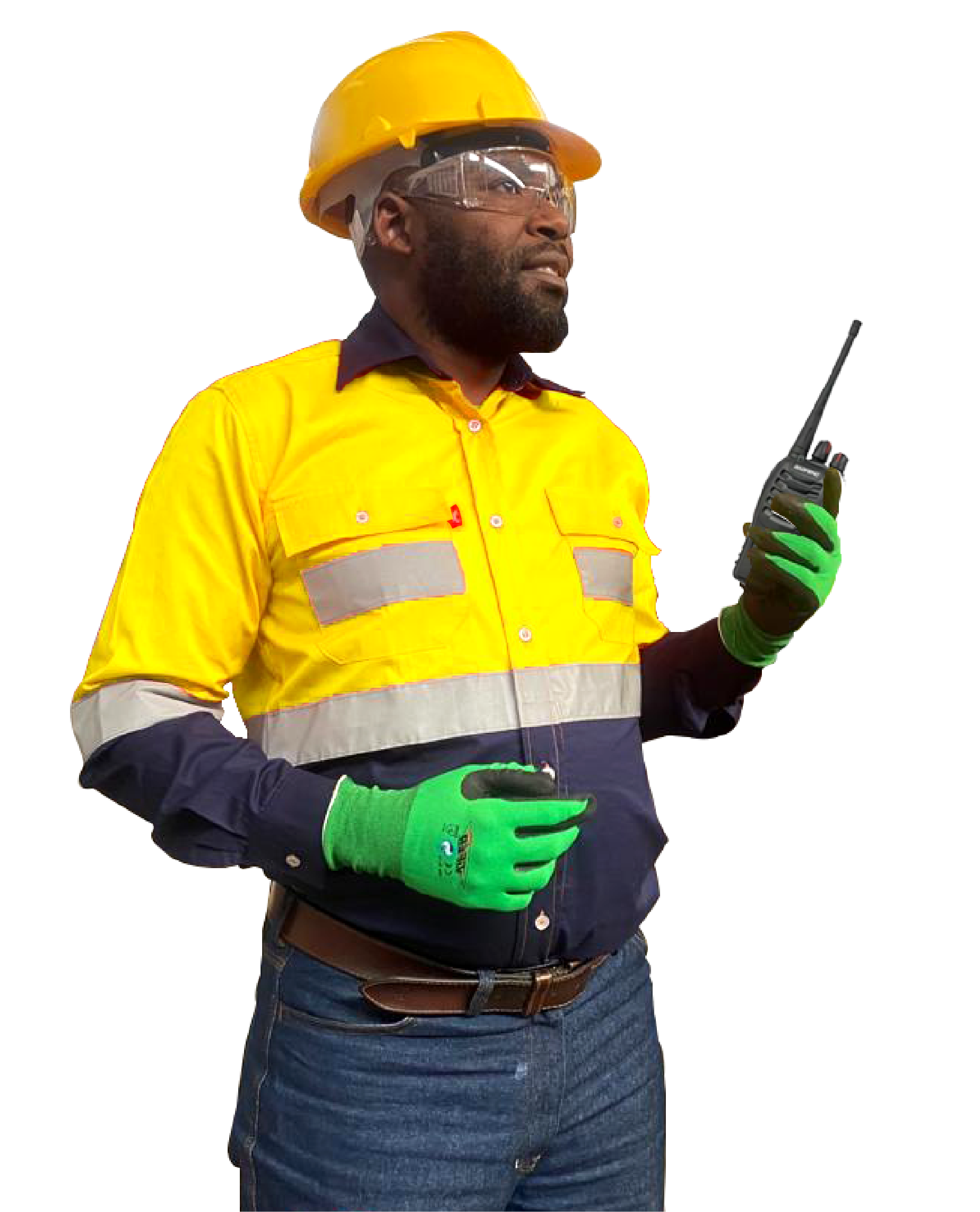 100% Cotton Hi Visibility Long Sleeve Work Shirt