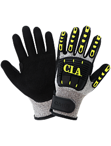 Global Glove Vise Gripster C.I.A. Cia417V Cut/Impact Resistant Nitrile-Dipped Gloves, Cut Level A2