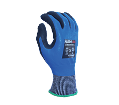 Task Gloves Cm43132-2Xl 13G Hdpe A4, Wire-Core Steel, Double Dipped Sand Foam Nitrile Palm Fully Coated Gloves, Size 2X-Large
