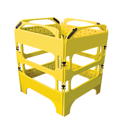 Plasticade Csp-Sg-4Kit-Y Safegate Manhole Guard, Yellow
