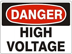 Safehouse Signs High Voltage - Danger Sign, 10" X 14", Aluminum (.040)