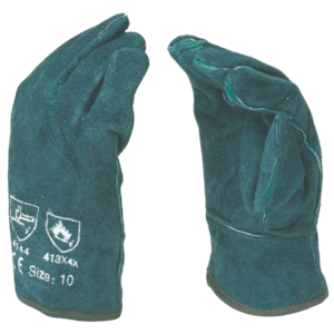 Green Lined Welding Glove