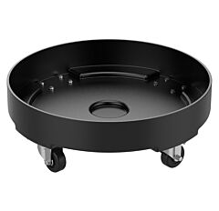 Vestil Drum-Dp-Ld-55-Bk Polyethylene Light Duty Drum Dolly 55 Gallon 24-1/4" X 24-1/4" X 8-5/16" 300 Lb. Capacity, Black