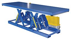 Vestil Ehlt-Tl-48144-2-46 Steel Electric Hydraulic Tandem Lift Table 48 In. X 144 In. 2000 Lb. Capacity Blue