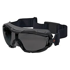 Ergodyne 60313 Skullerz Arkyn-Fab Safety Goggles Elastic Strap, Smoke Lens, Size Black Frame