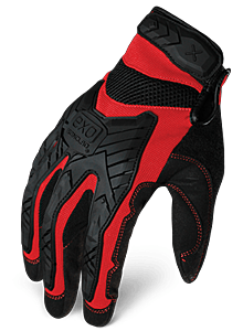 Ironclad Exo2-Migr-02-S Exo Impact Gloves, Impact Protection, Red & Black, Size Small