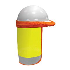 Kishigo F2800 Fr Hard Hat Sun Shield, Flame Resistant, Lime, One Size