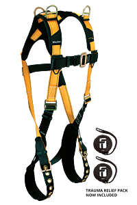 Falltech 7027 Journeyman Flex Retrieval Non-Belted Fbh Steel 1D, Sd Tb Legs Mb Chest