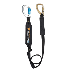 Falltech 82426 6' Eal Single Leg; Arc Flash W/Alum Ce Carabiner And Steel 5K Carabiner
