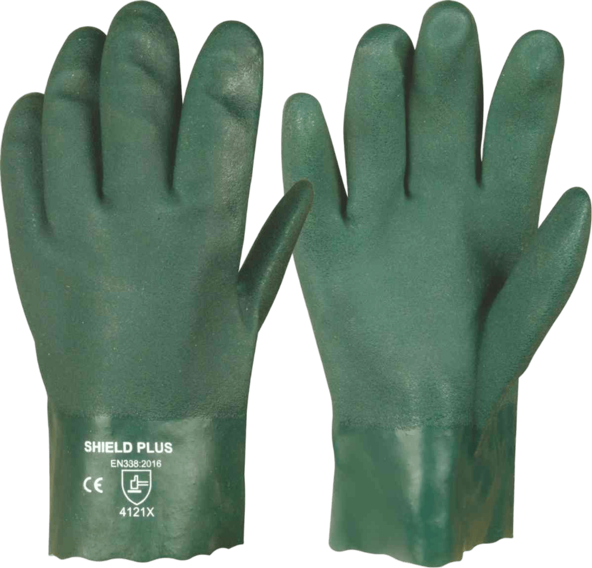 Pvc Dbl Dipped O/Cuff Green Glove