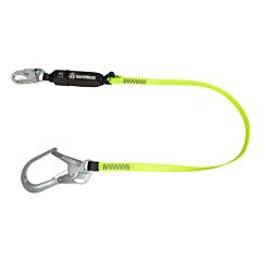 Safewaze Fs565 Pro 6' Energy Absorbing Lanyard, Rebar Hook