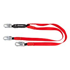 Safewaze Fs77430-We-Dl Welding 6' Energy Absorbing Lanyard, Dual Leg, Snap Hooks