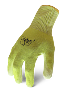 Ironclad Ikc3-03-M Knit Cut Level 3 Gloves, White & Gray, Size Medium