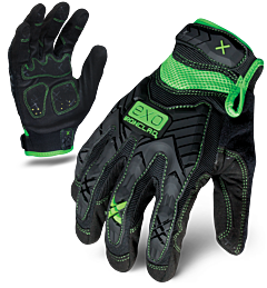 Ironclad Exo2-Mig-04-L Exo Impact Gloves, Impact Protection, Black, Size Large
