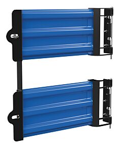 Vestil Gr-F3R-Gbd-3-Bu Steel 3 Ribbed Guard Rail Spring Gate 29.875 In Length Blue