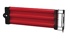 Vestil Gr-F3R-Gbs-4-Rd Steel Hinged Guard Rail 41.875 In. Length 3 Ribbed Gate Red