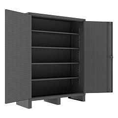 Durham Hdcp246078-Pb32-4S95 Pegboard Cabinet, 4 Shelves