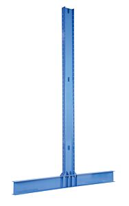 Vestil Hdu-C-10-24 Steel Heavy Duty Double Cantilever Uprights 10 Ft. 42,600 Lb. Capacity, Blue
