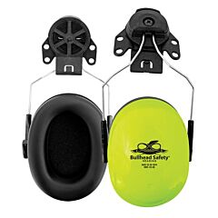 Global Glove Bullhead Safety Hp-M3 Premium Hi-Vis Cap Mounted Nrr 22 Db Earmuffs, One Size
