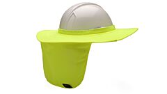 Pyramex Hpshade30 Hard Hat Shade With Brim, Hi-Vis Lime, 1/Each