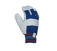 Task Gloves Ib4527F-2Xl Double Grain Pigskin Palm, Knit Wrist Cuff Gloves, Size 2X-Large