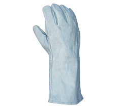 Task Gloves Ib6340 Economy Gray Welder Glove, Wing Thumb, Cotton Lined, Size Men'S Large