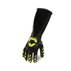 Ironclad Chnpi5-04-L Chemical Gloves, Cut A4, Sandy Palm Coating, Black, Size Large, 1Pr