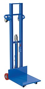 Vestil Llh-202053-Fwfl Steel Lite Load Lift With Foot Pump, Fixed Wheels And Manual Floor Lock 20 In. X 20 In. Platform 400 Lb. Capacity Blue