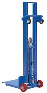 Vestil Llh-202053-Fwwl Steel Lite Load Lift With Foot Pump, Fixed Wheels And Wheel Lock 20 In. X 20 In. Platform 400 Lb. Capacity Blue