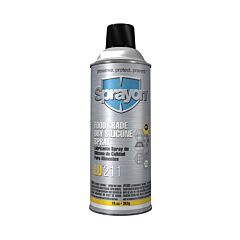 Krylon 211000 Sprayon Lu211 Food Grade Dry Silicone Lubricant, 1/Each (Must Purchase In Multiples Of 12 Each)
