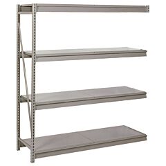 Lyon Dd67533D 4 Level 96" W X 36" D X 96" H Bulk Storage Rack With Solid Decking Add-On, Color: Dove Gray