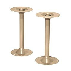 Lyon Pp58182 Steel Pedestals For Locker Room Benches - 2 Pack, Color: Putty